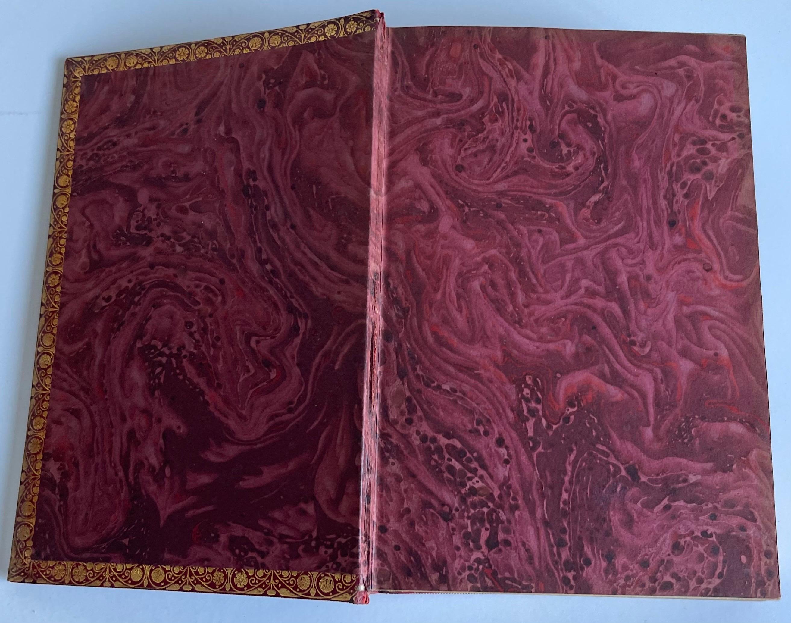 1920er Jahre Leder gebundene poetische Longfellow & Tennyson Bücher, Satz von 2 4