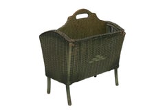 1920’s Lloyd Loom Wicker Newspaper Rack