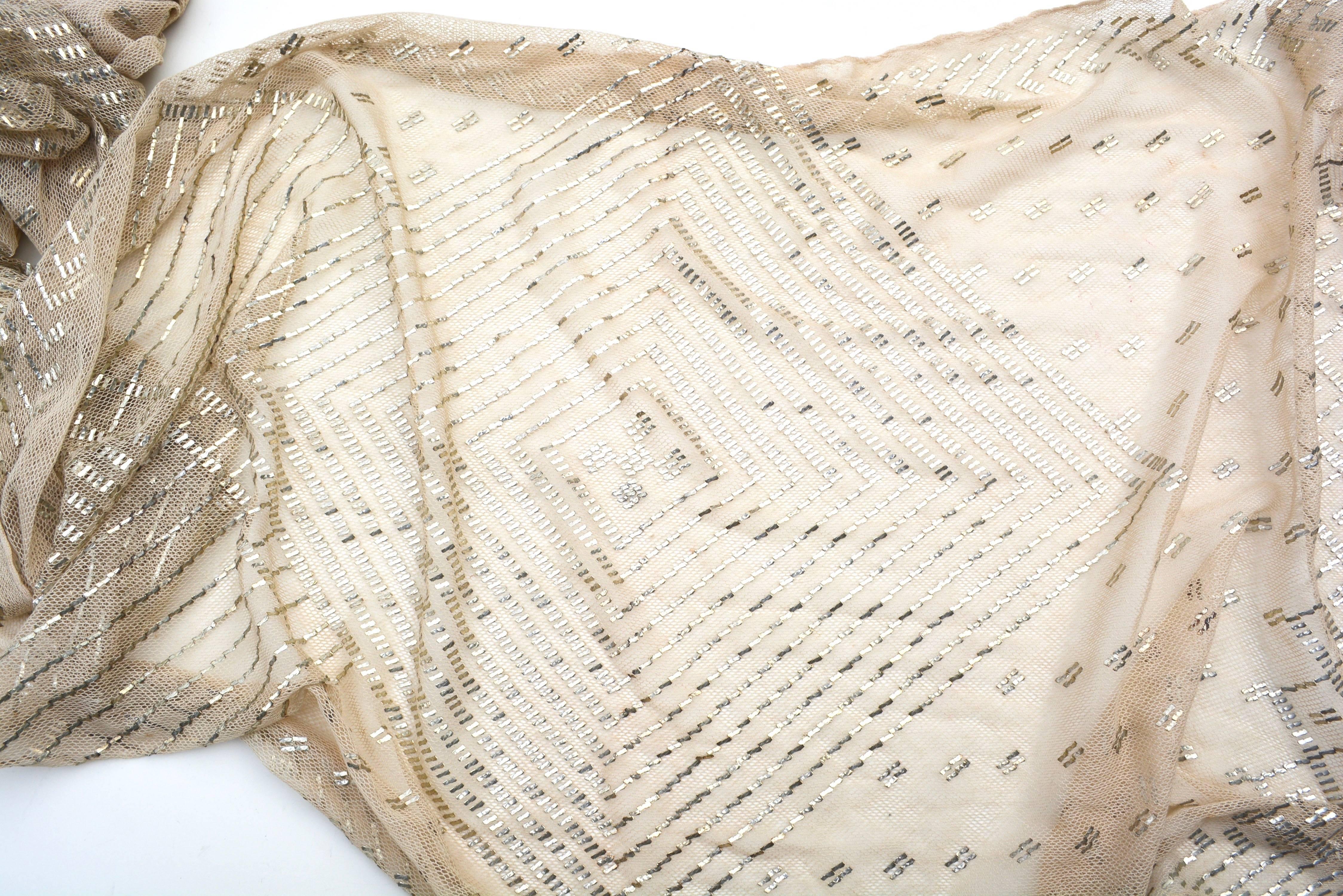 1920s Long Assuit Scarf / Wrap  In Excellent Condition In Litchfield County, CT