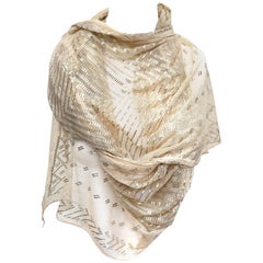 1920s Long Assuit Scarf / Wrap