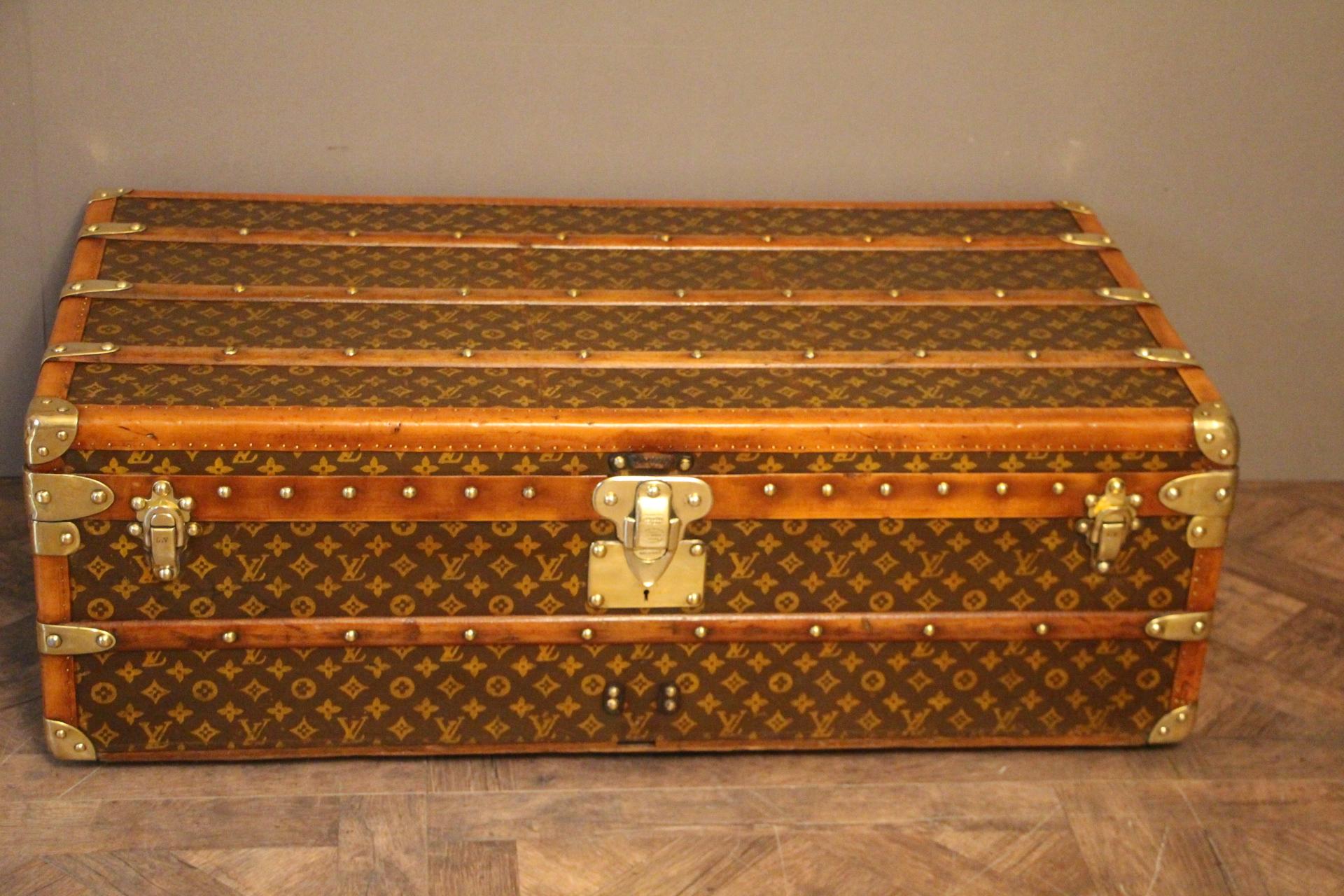 1920s Louis Vuitton Cabin Steamer Trunk 12