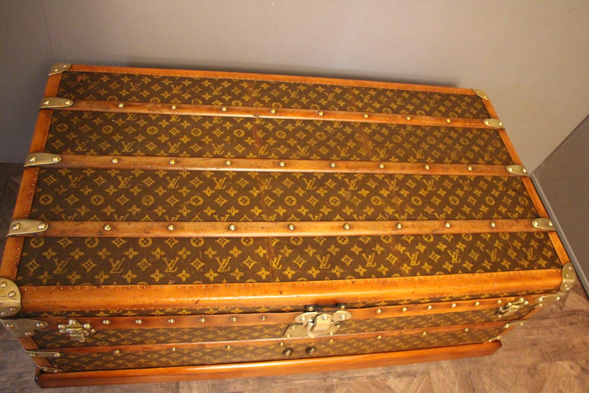 Early 20th Century 1920s Louis Vuitton Cabin Steamer Trunk