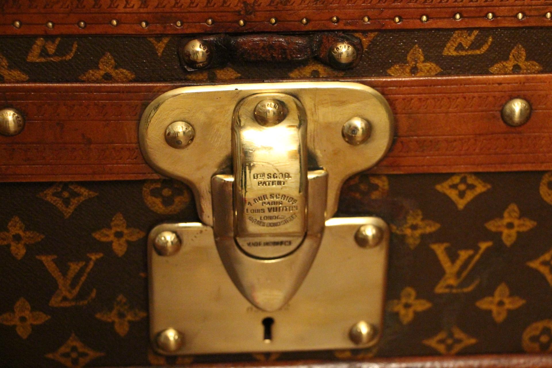 Leather 1920s Louis Vuitton Cabin Steamer Trunk