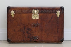 1920s Louis Vuitton Cowhide Leather Custom Trunk