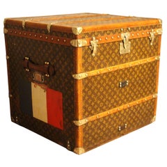 Antique 1920s Louis Vuitton Cube Steamer Trunk-Louis Vuitton Cube Trunk