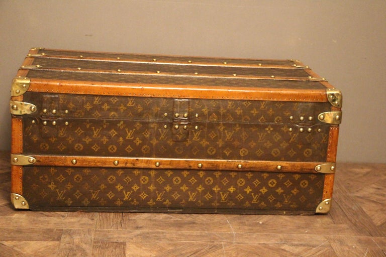 1920s Louis Vuitton Trunk In Monogram Canvas, Louis Vuitton Cabin Trunk For Sale at 1stdibs