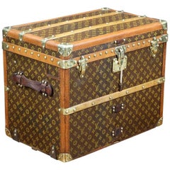 1920s Louis Vuitton Monogram Shoes Trunk with Key