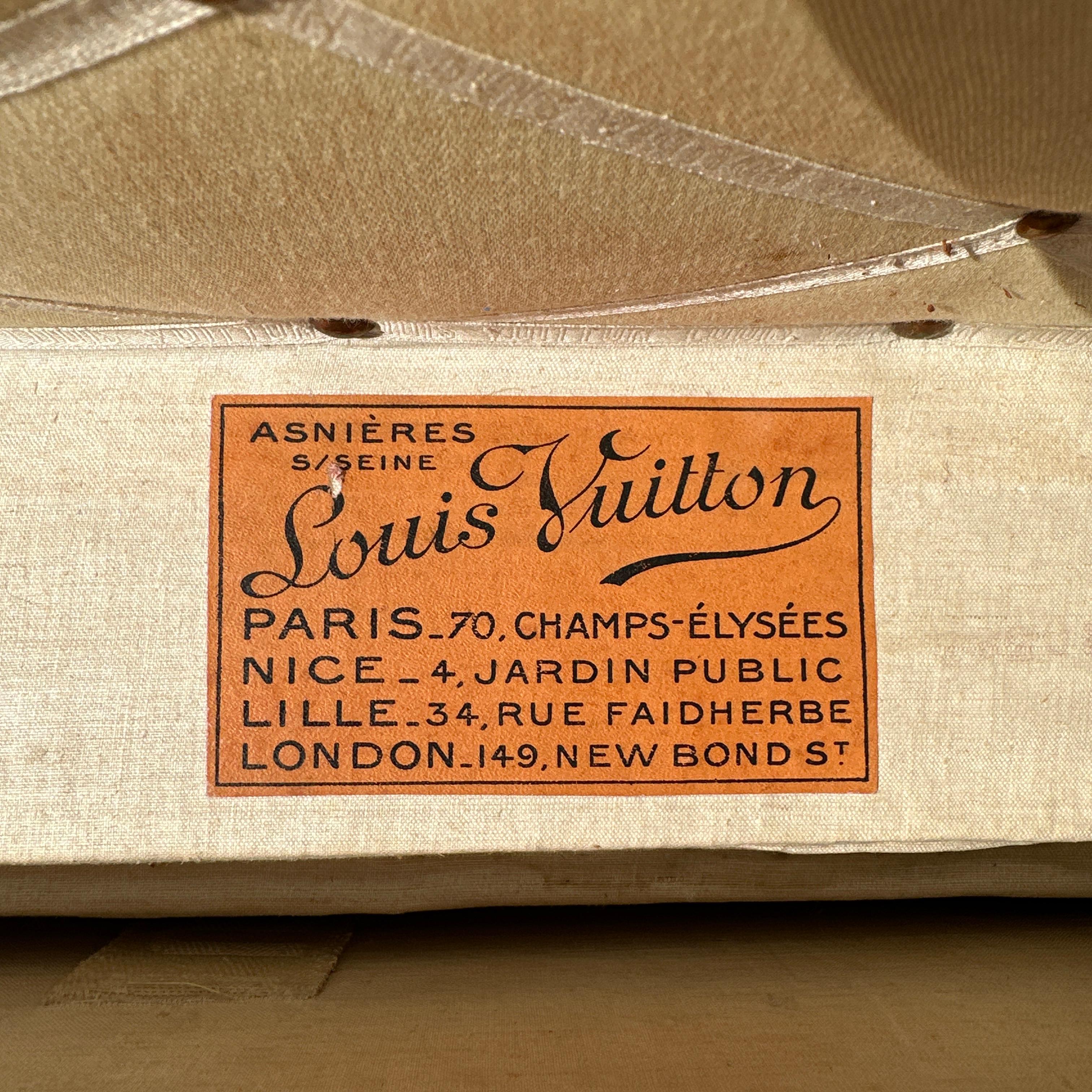 1920s LOUIS VUITTON Orange Vuittonite Cabin Steamer Trunk w/ provenance For Sale 7