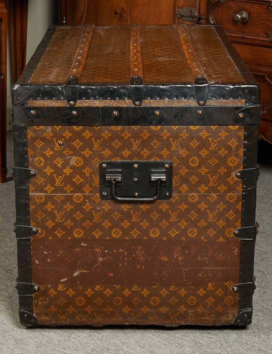 French 1920s Louis Vuitton Steamer Trunk