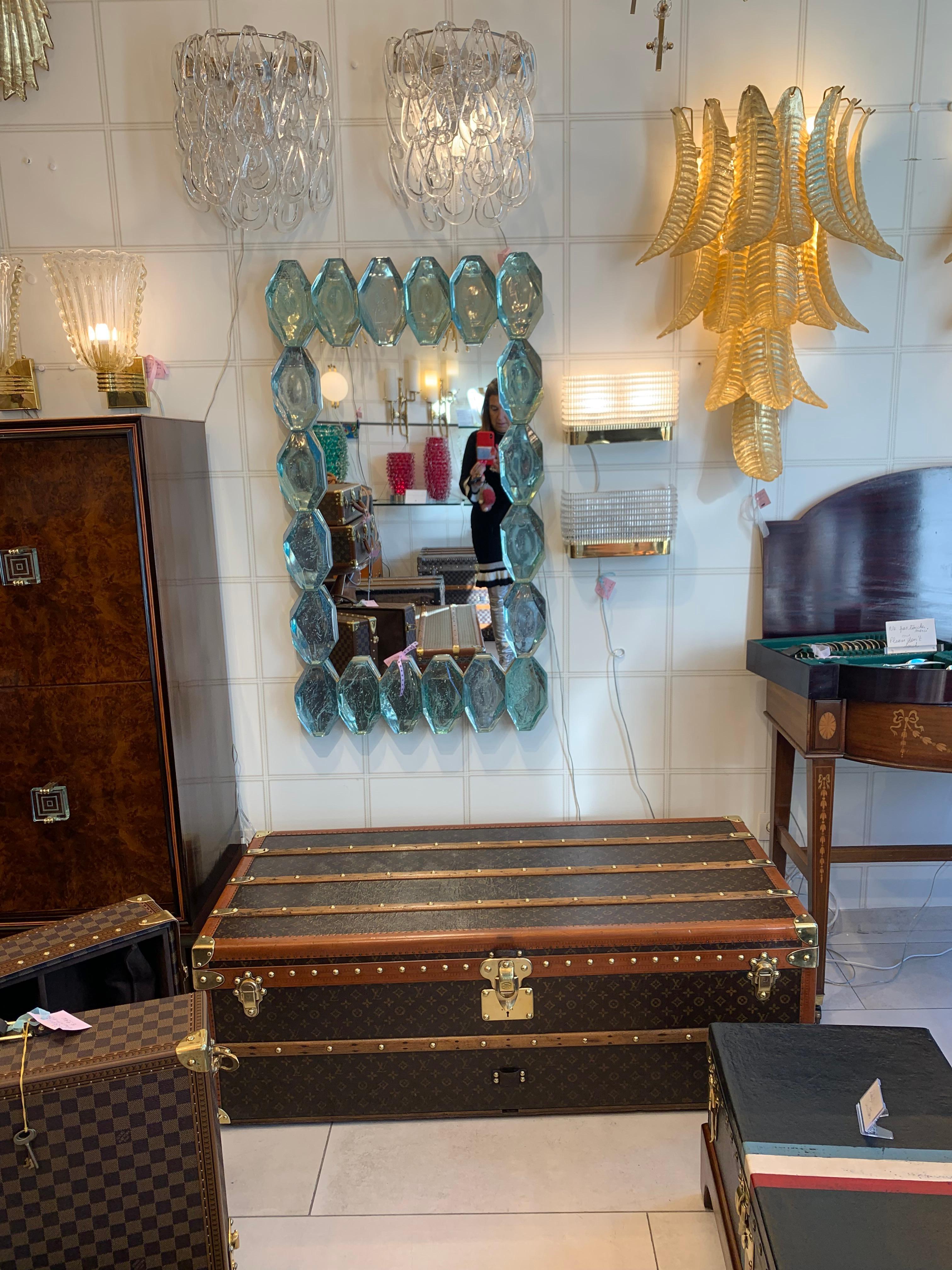 Baule a vapore Louis Vuitton del 1920 con monogram stencil, 120 cm Baule Vuitton in vendita 13