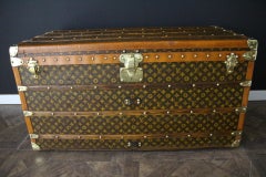 1920's Louis Vuitton Trunk in Monogram, Louis Vuitton Steamer Trunk 110 cm
