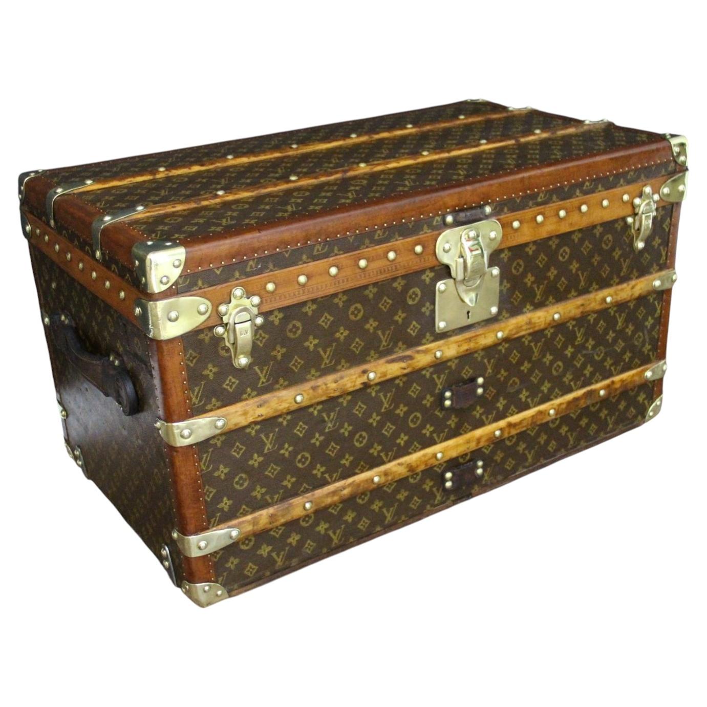 Vintage Louis Vuitton Cabin Trunk with Original Monogram For Sale