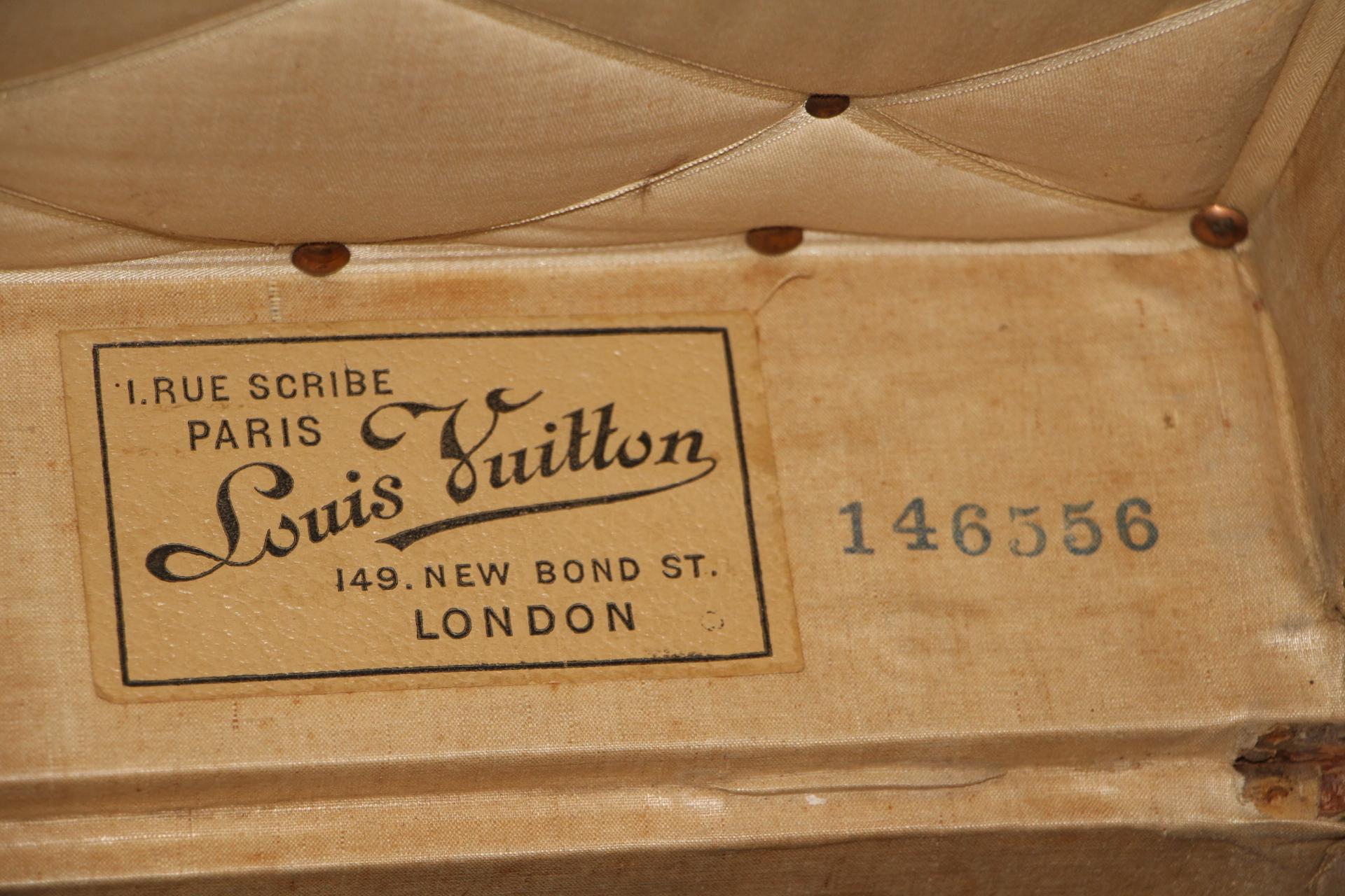 1920's Louis Vuitton Trunk, Louis Vuitton Steamer Trunk in Monogram 8