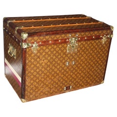 Retro 1920's Louis Vuitton Trunk, Louis Vuitton Steamer Trunk in Monogram