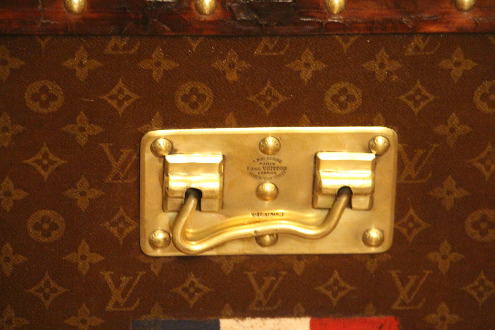 Début du 20ème siècle Malle Louis Vuitton des années 1920, Malle à vapeur Louis Vuitton, Malle à chapeau Louis Vuitton