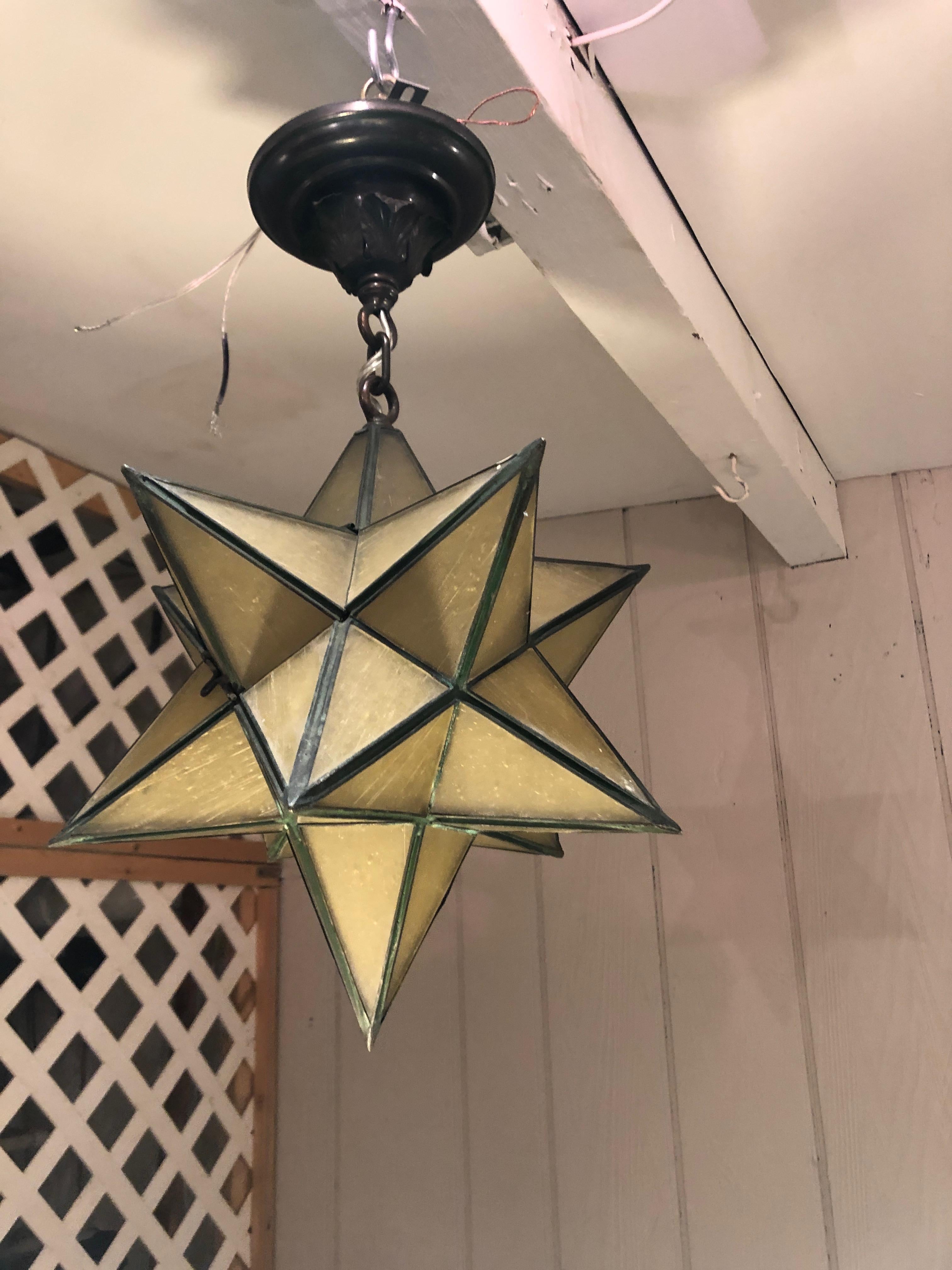 moravian star chandelier large