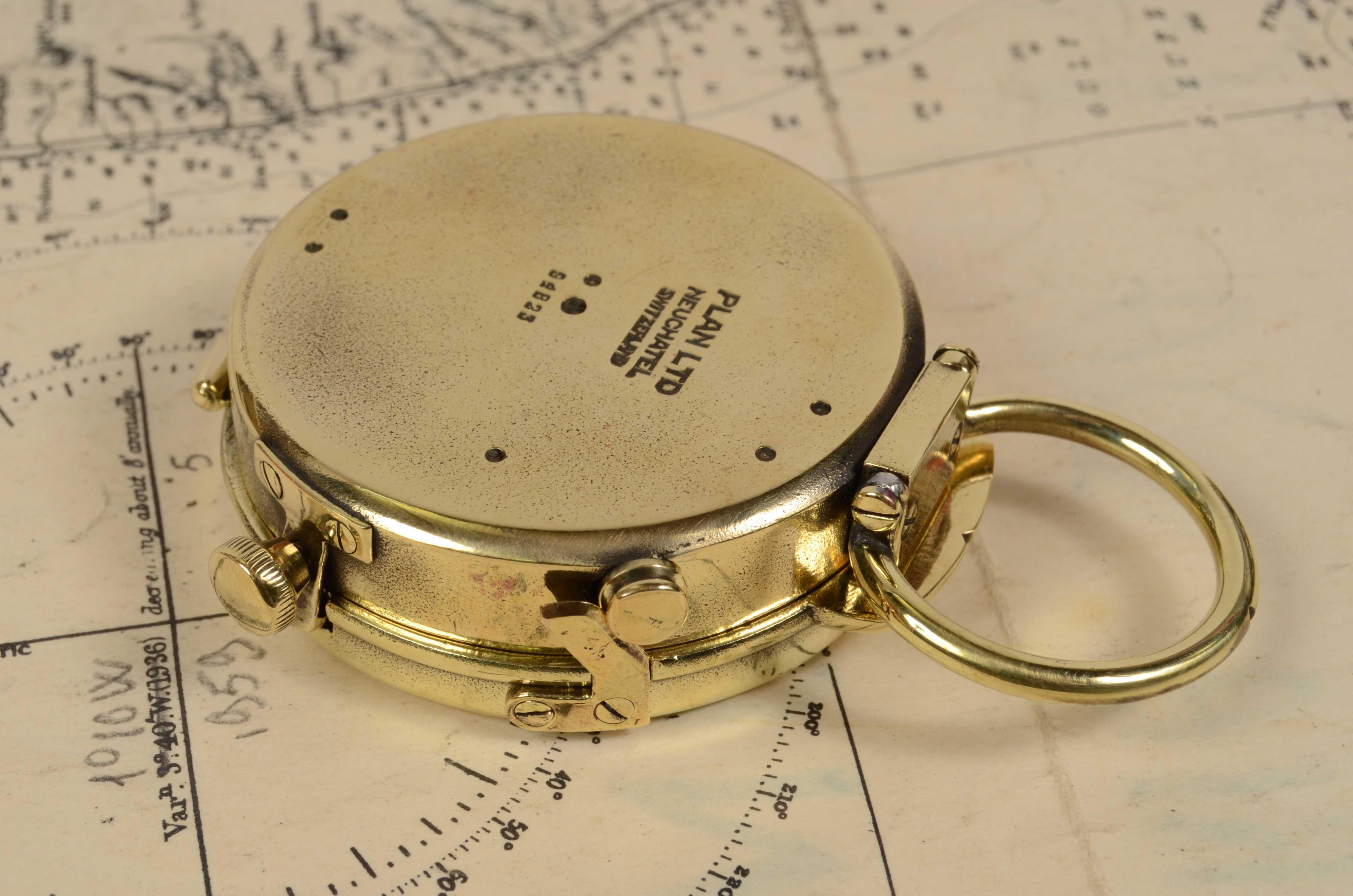 1920s Magnetic Brass Pocket Compass U.S Engineer Corps Antique Suveryor Tool 7