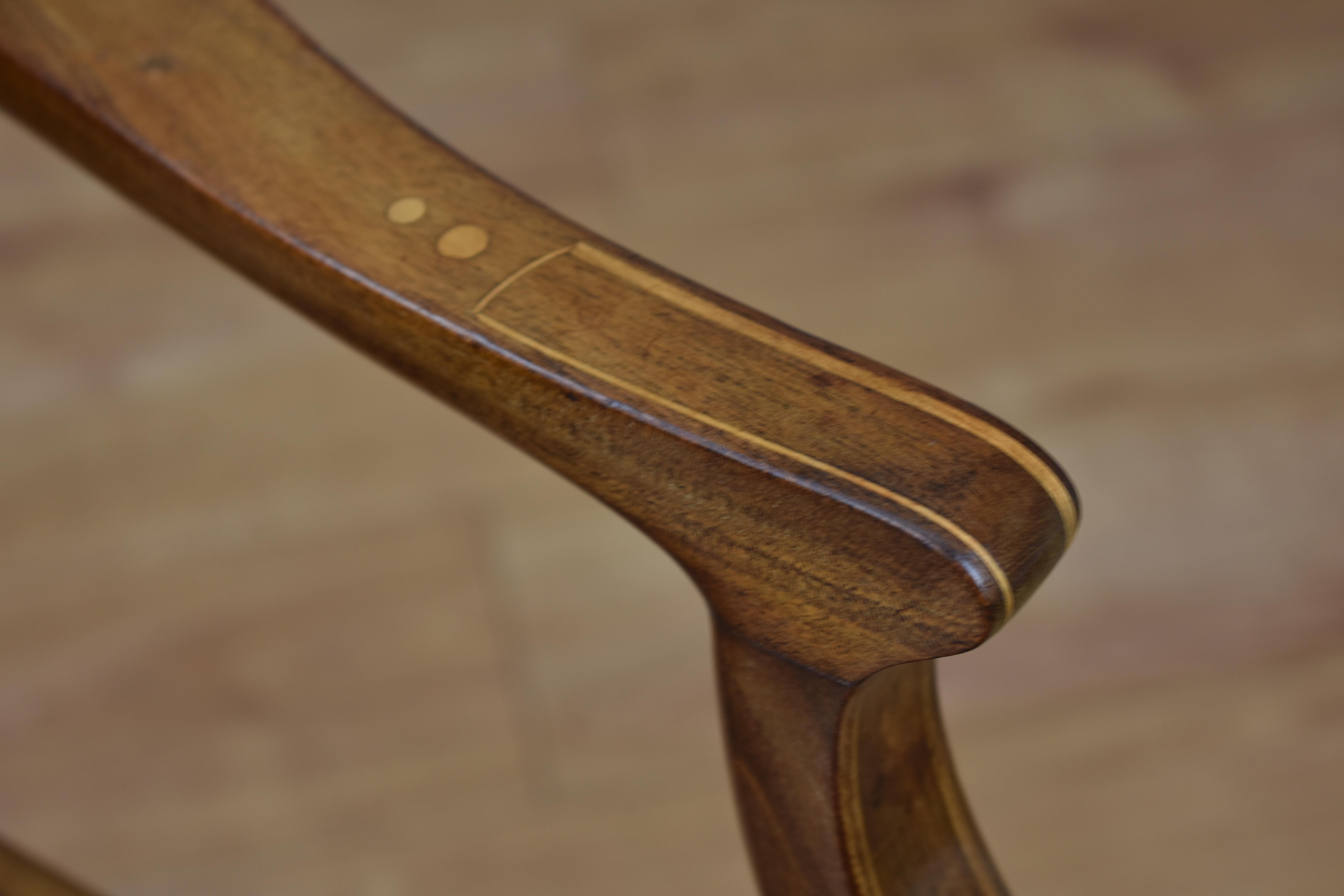 1920s Mahogany Desk Chair In Good Condition In Chelmsford, Essex