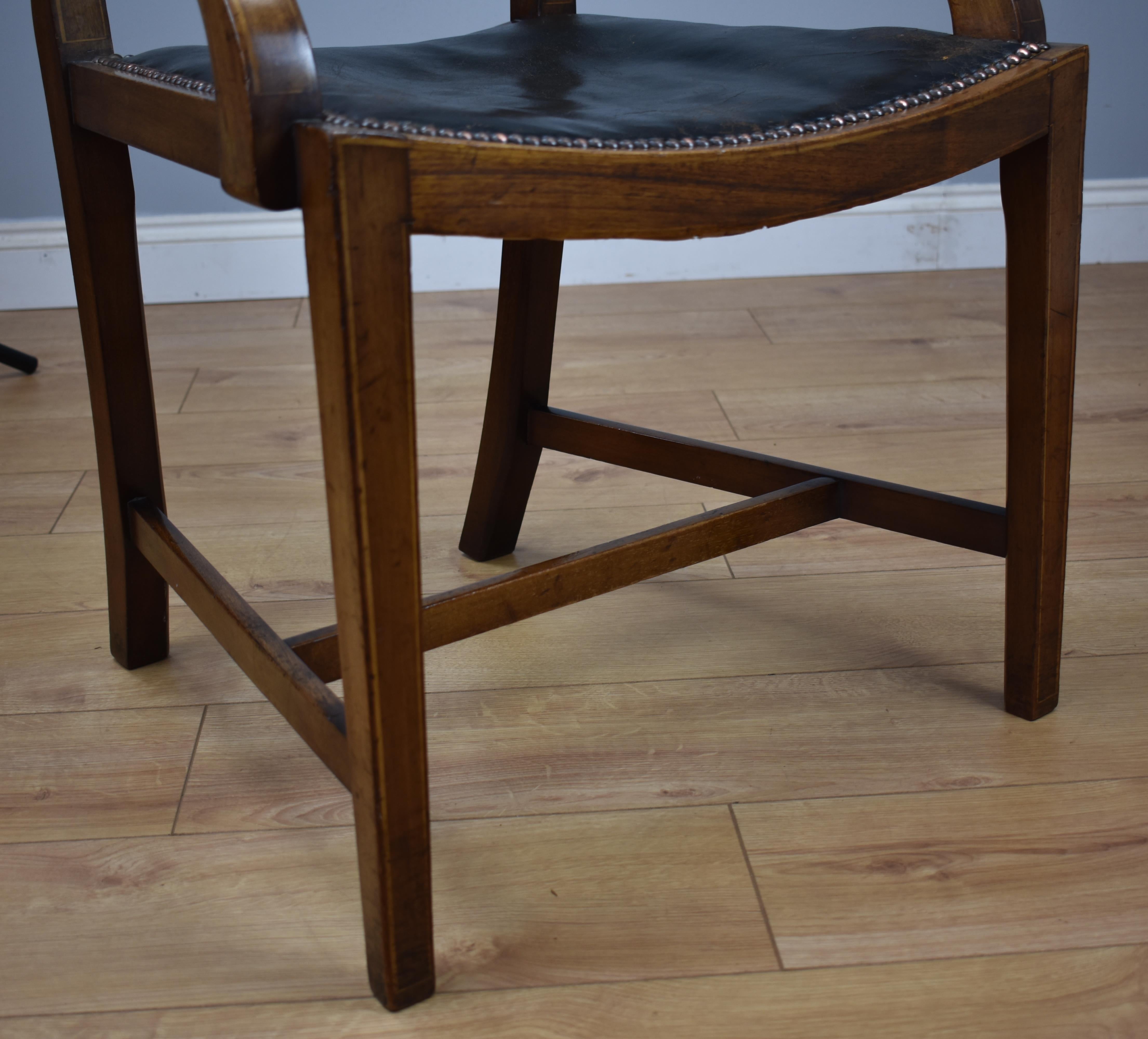 Early 20th Century 1920s Mahogany Desk Chair