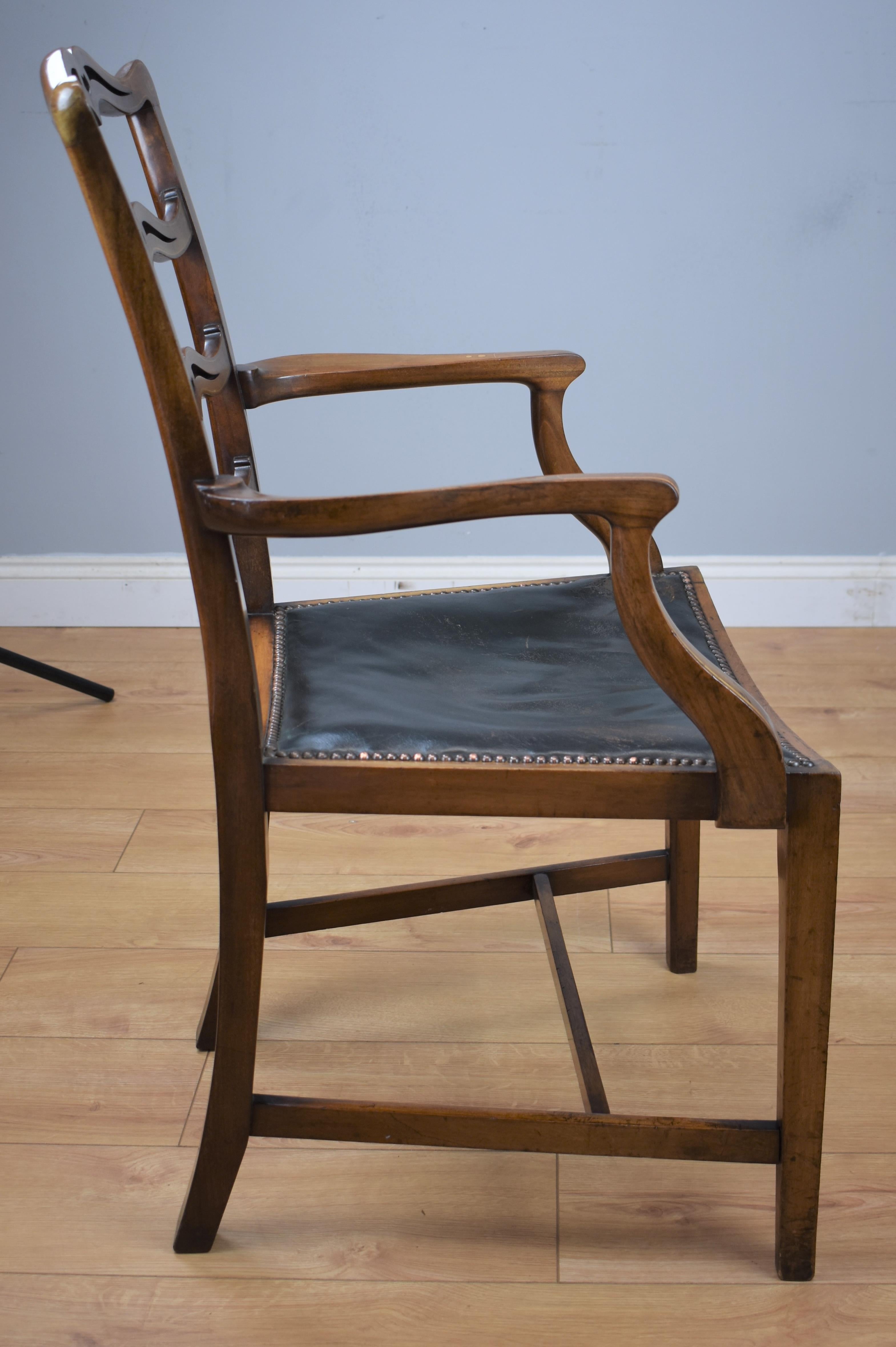 1920s Mahogany Desk Chair 1