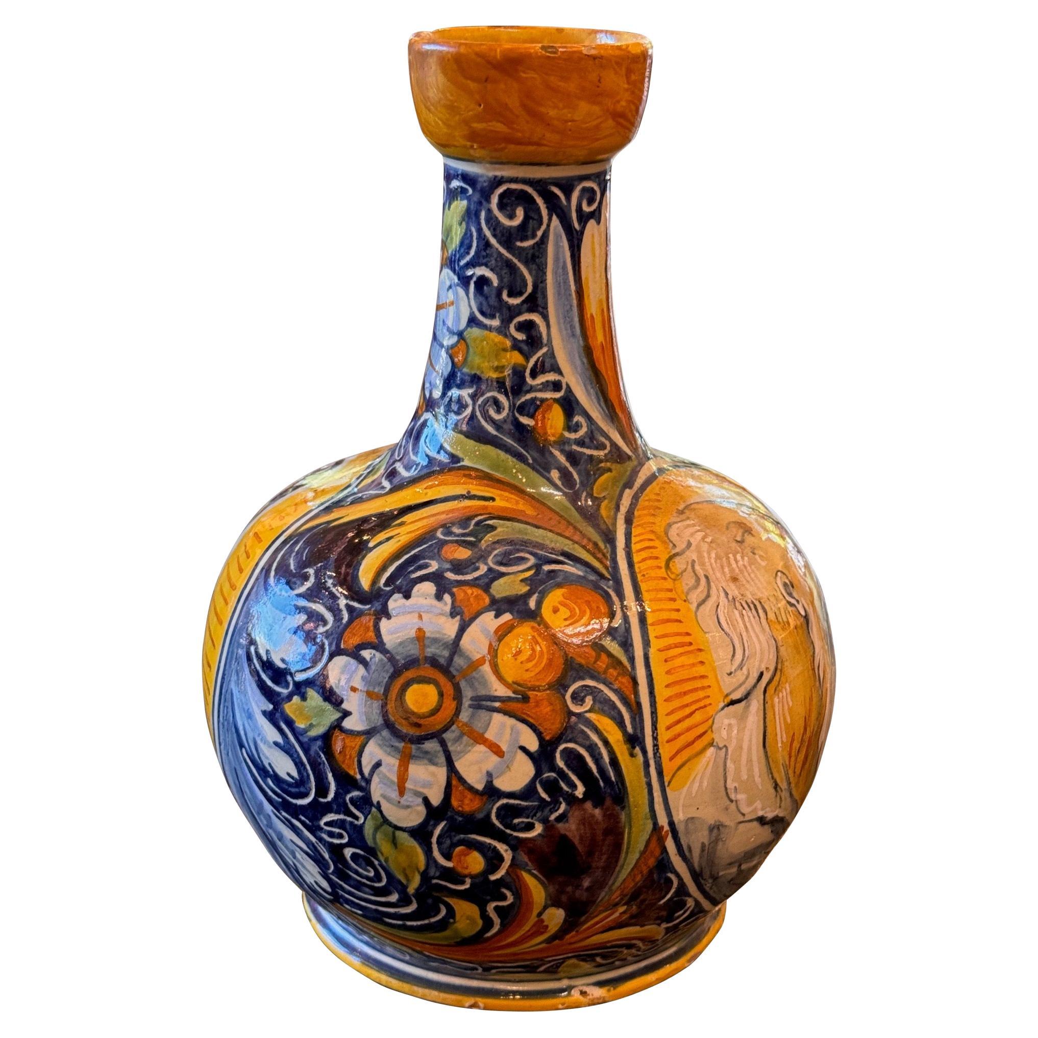1920er Jahre Majolika-Keramik-Vase
