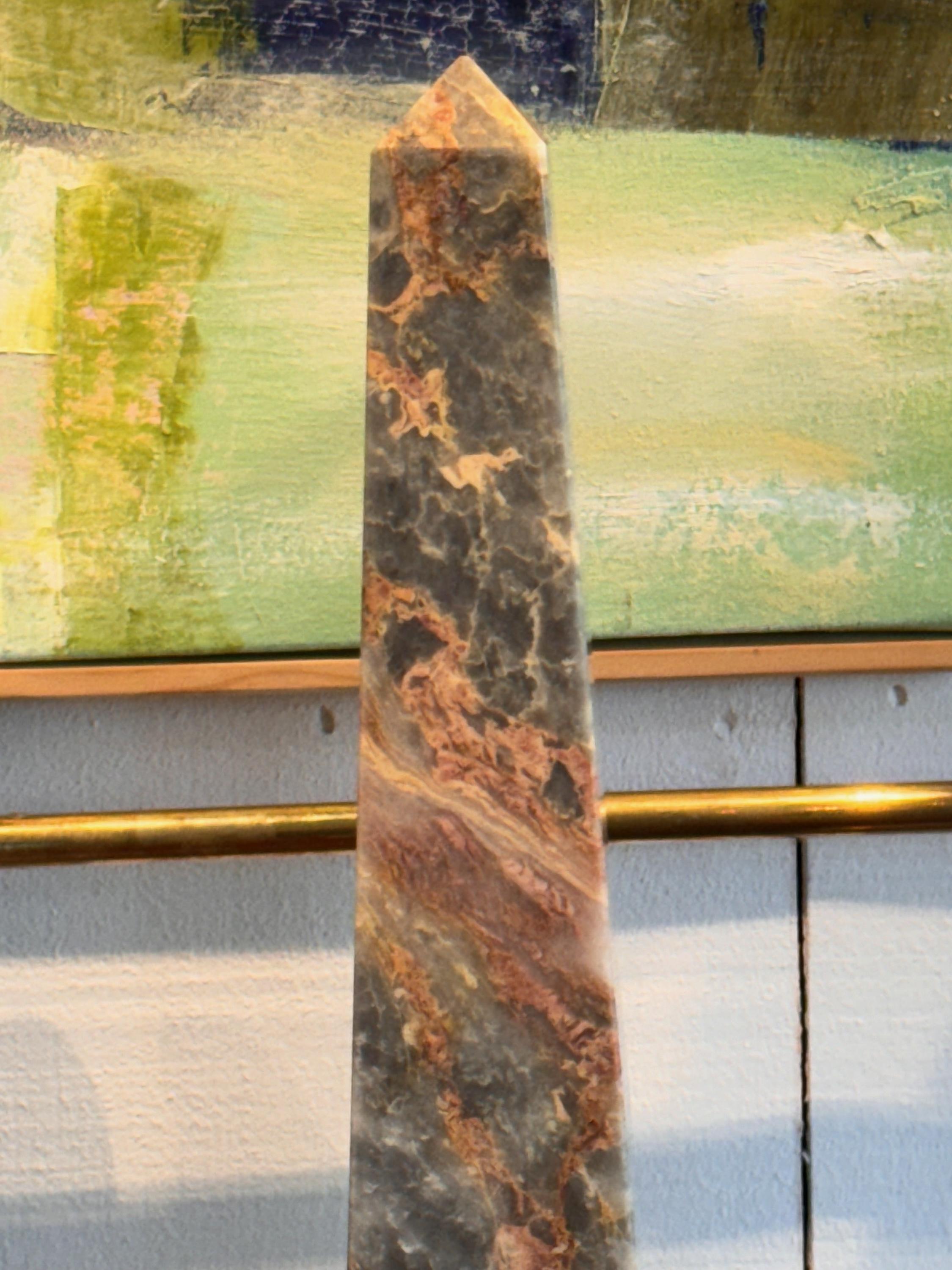 Early 20th Century 1920s Marble Obelisk For Sale