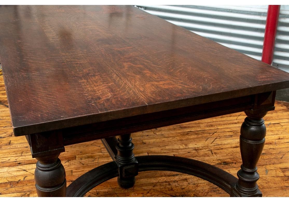 1920’s Massive Jacobean Style Oak Banquet Table 2