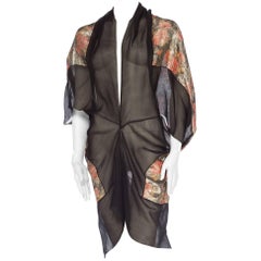 1920s Metal Lamé & Chiffon Cocoon Kimono