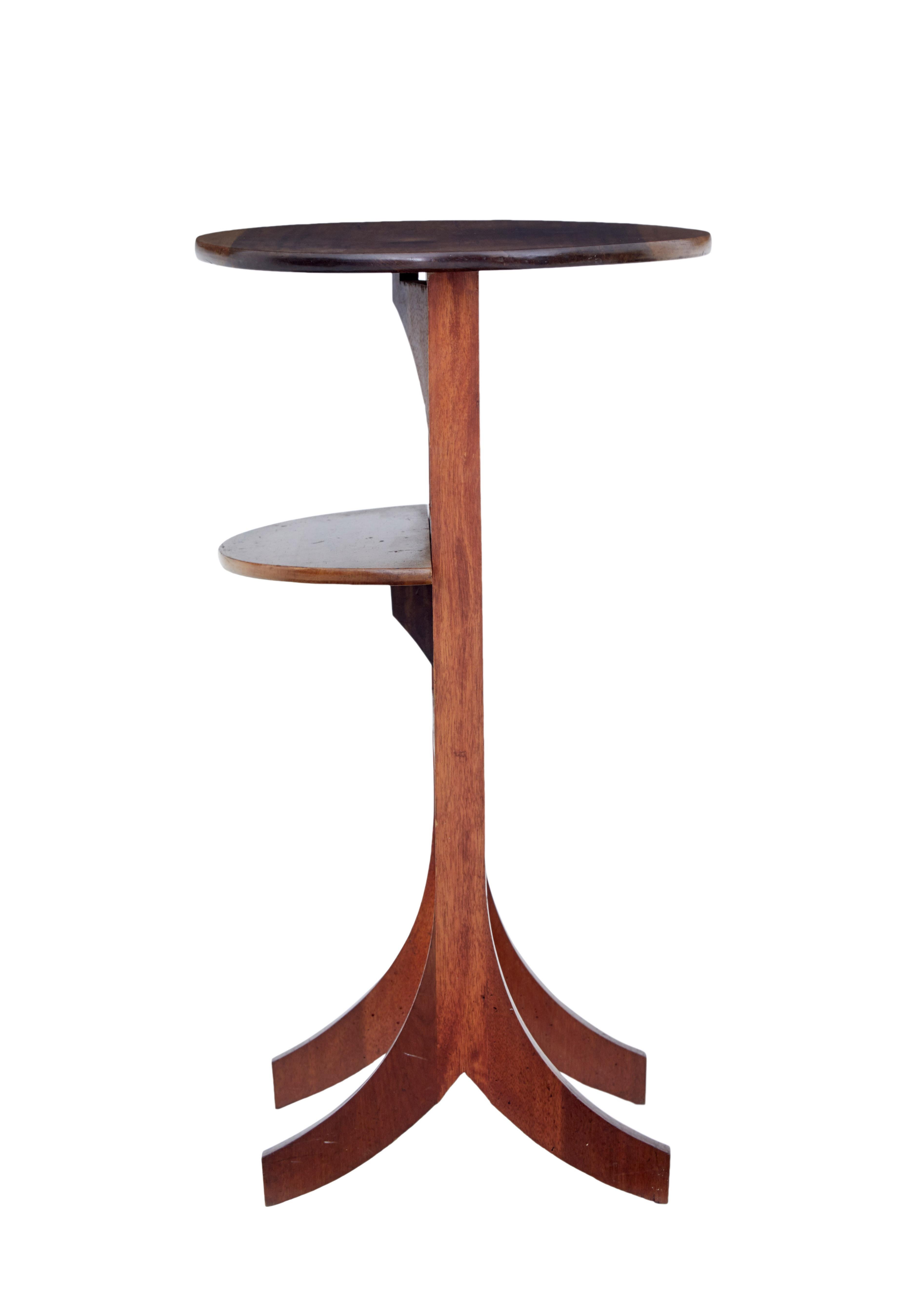 Industrial 1920's Metamorphic Mahogany Occasional Table