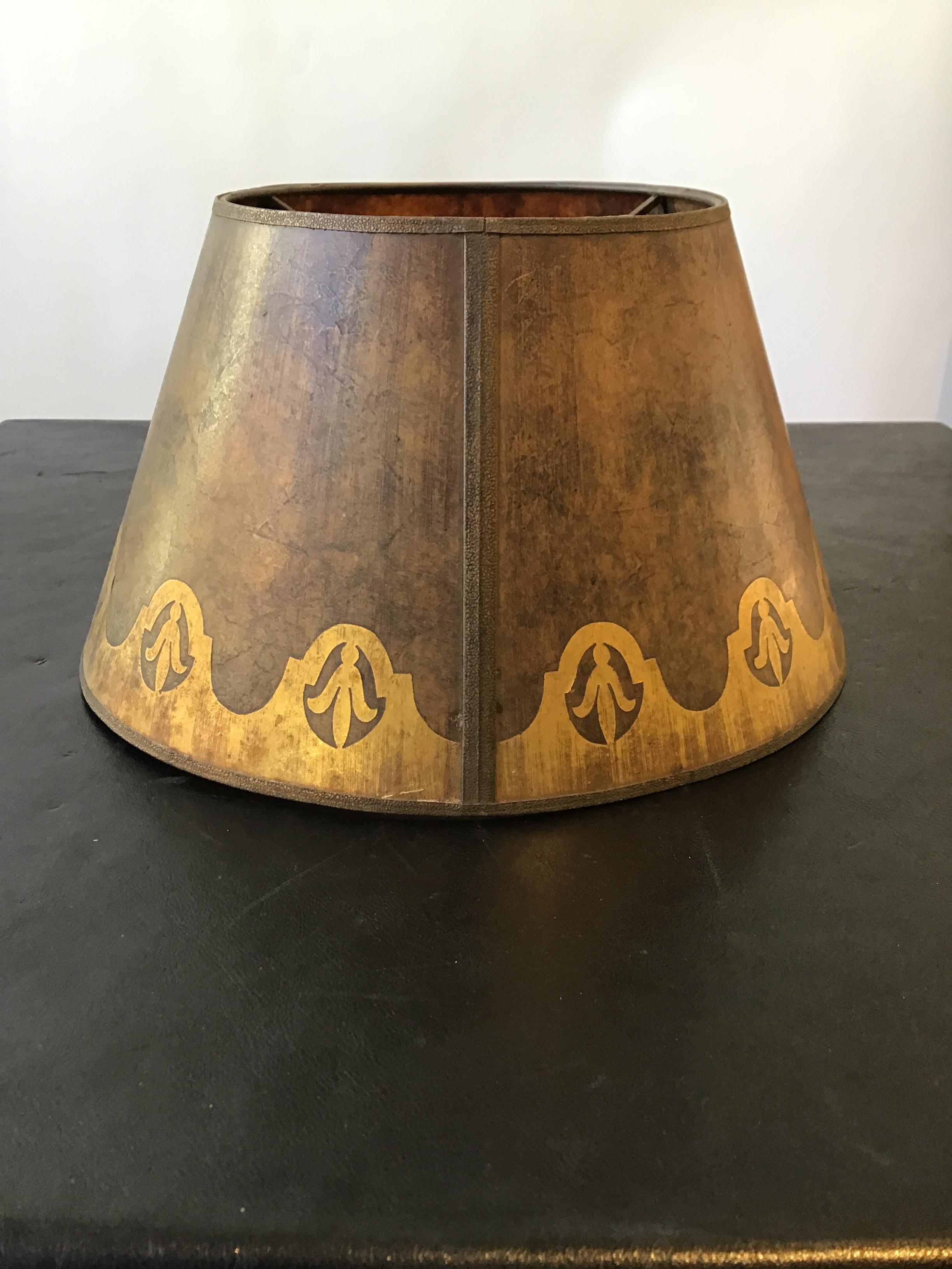 1920s Mica lamp shade. Made from rock.