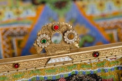 1920S Micro Beaded Persian Rug Purse Bag