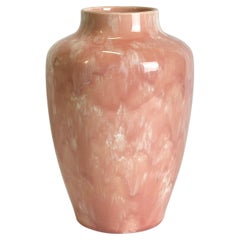 1920s Minton Hollins Astra Ware Rose Pink Drip Glaze Ceramic Vase Antique 1920s Minton Hollins Astra Ware Rose Pink Drip Glaze Ceramic Vase
