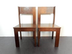 1920s Modernist Bedroom Set of Table and Chairs for L.O.V. Oosterbeek