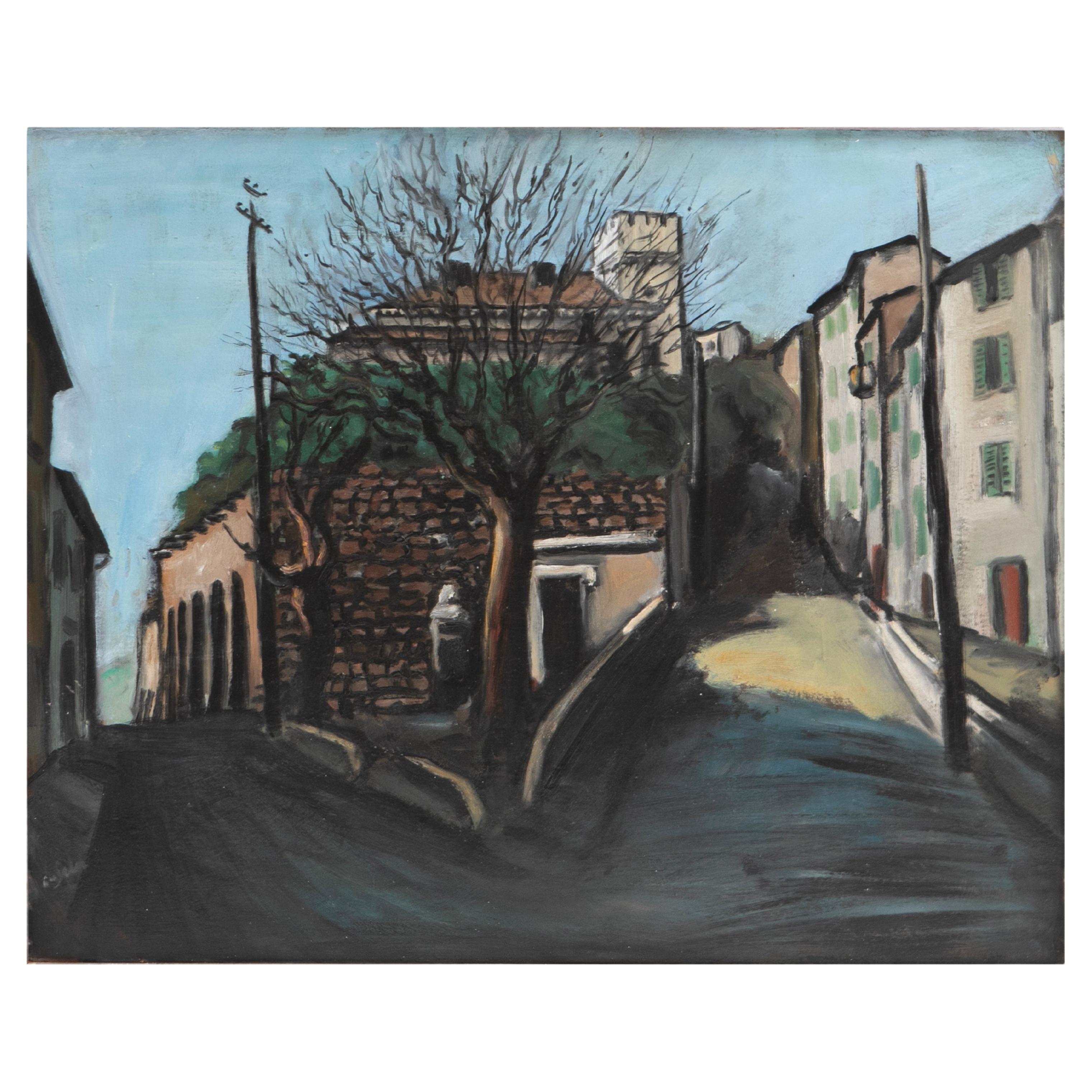 1920's "Montmartre". Painting by Eugène de Sala For Sale
