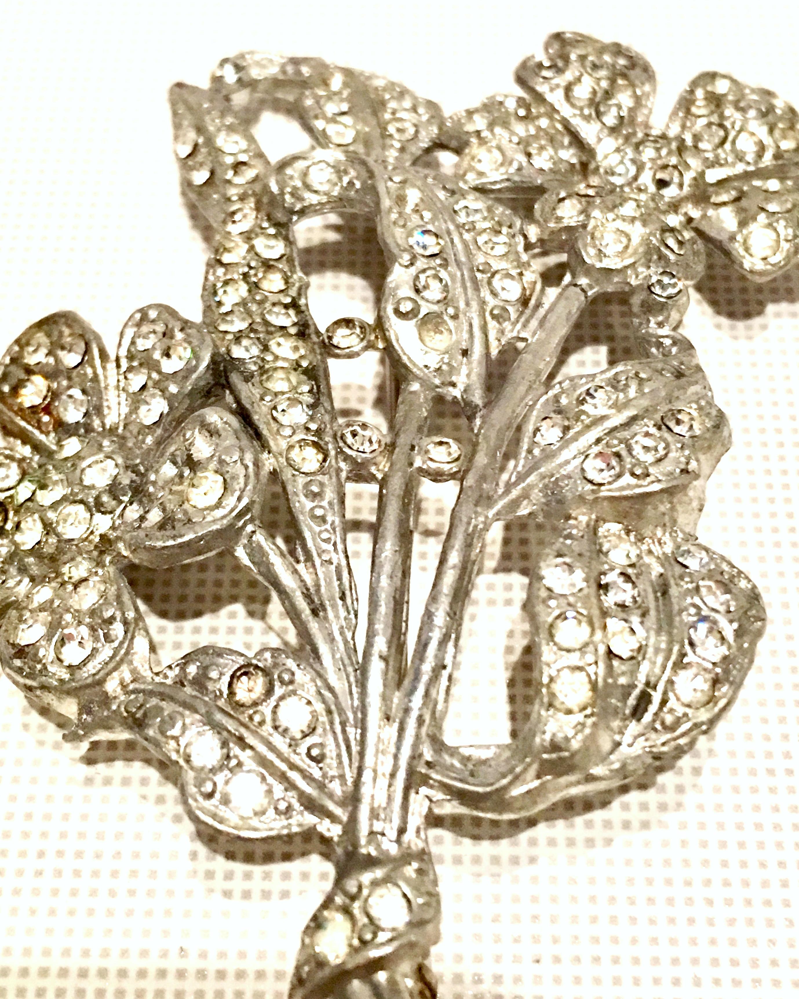 vintage metal flower brooches