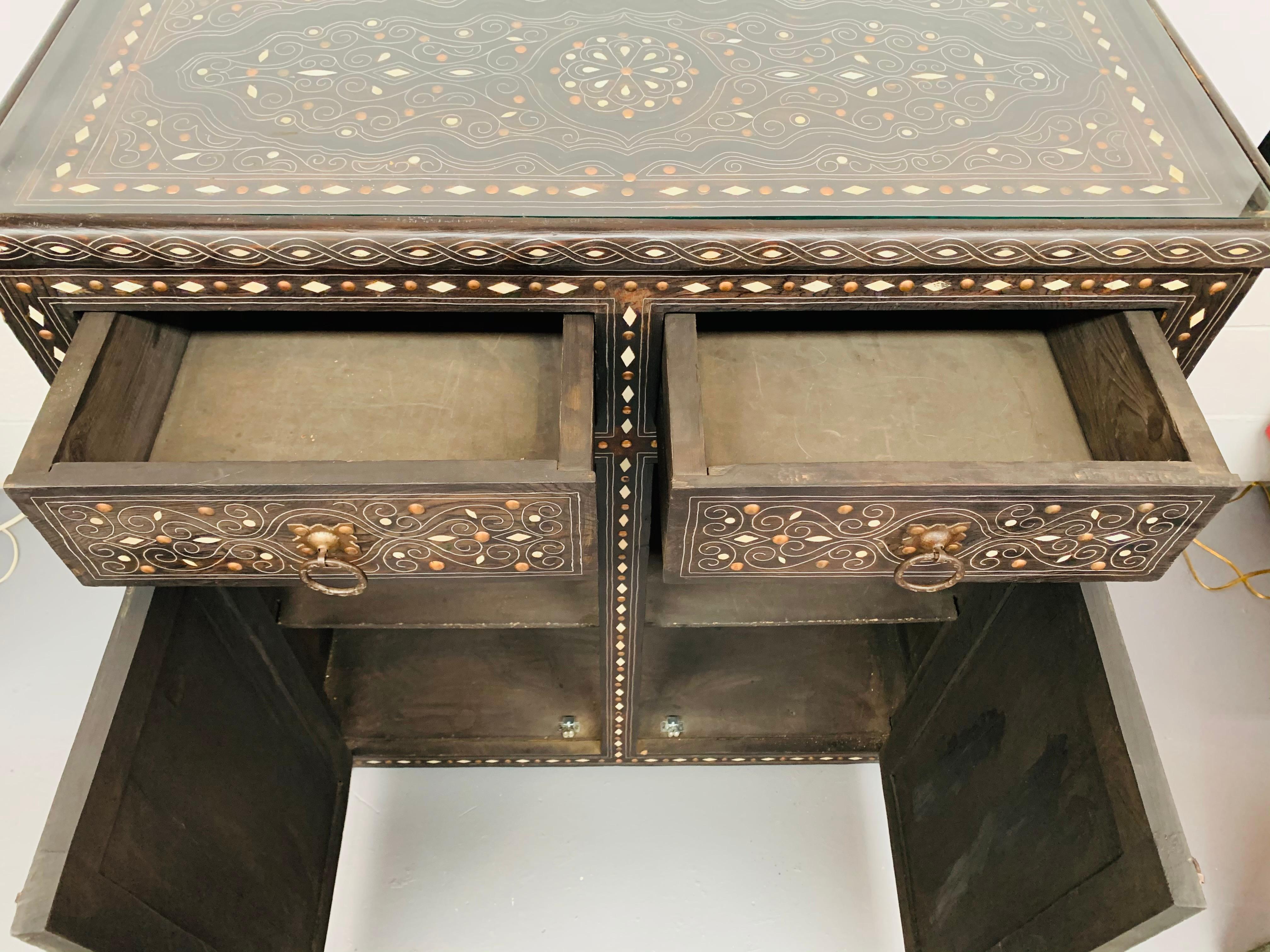1920s Moroccan Commode, Chest, Cabinet or Sideboard with Arch Design 2