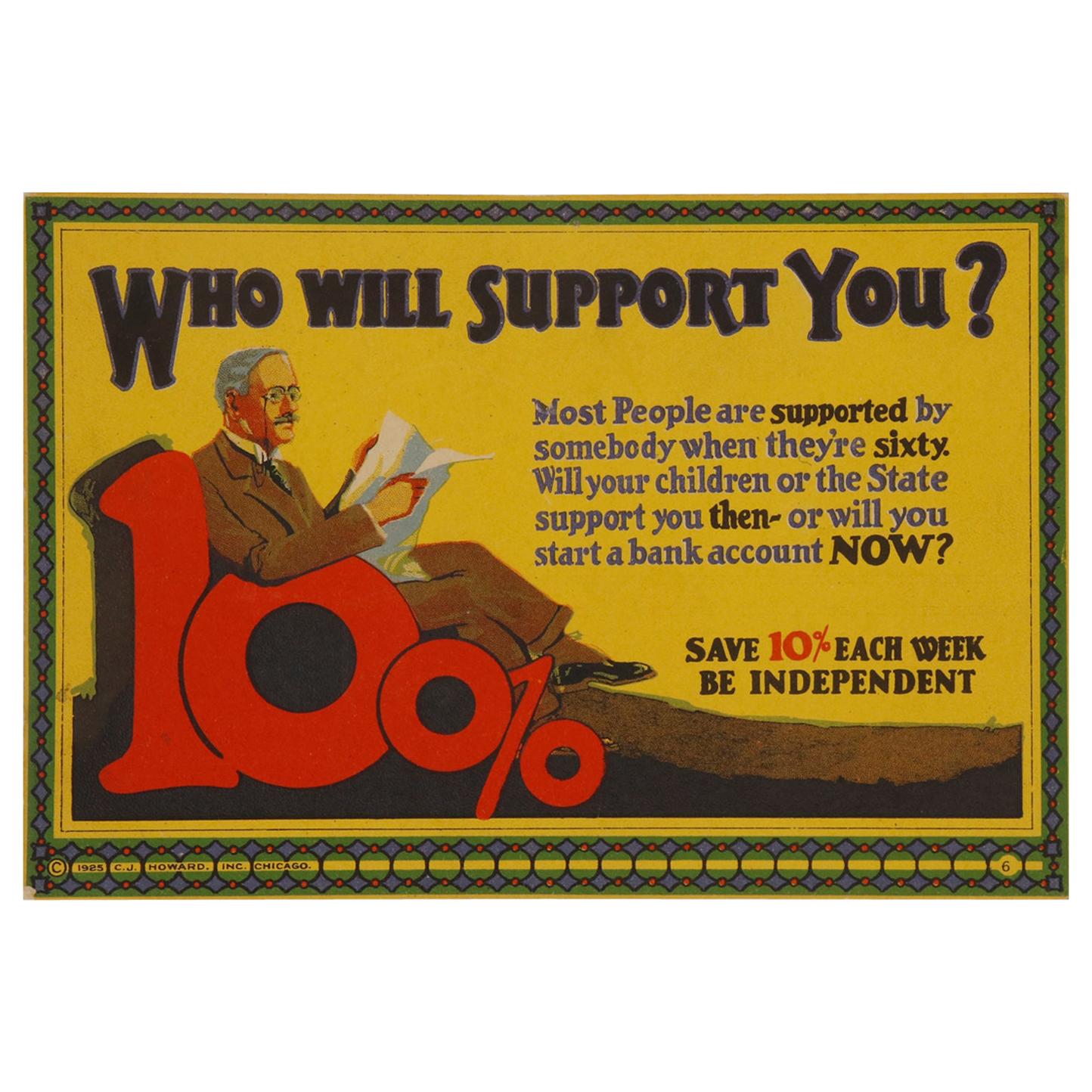 1920s "MOTIVATIONAL" Cards for the Workplace For Sale