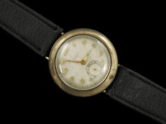 1920's Movado Full Hermetic Mens Nickel Watch - Early Waterproof Design