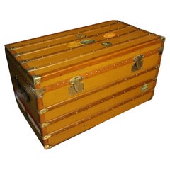 Antique 1920's Moynat Steamer Trunk, Moynat Trunk