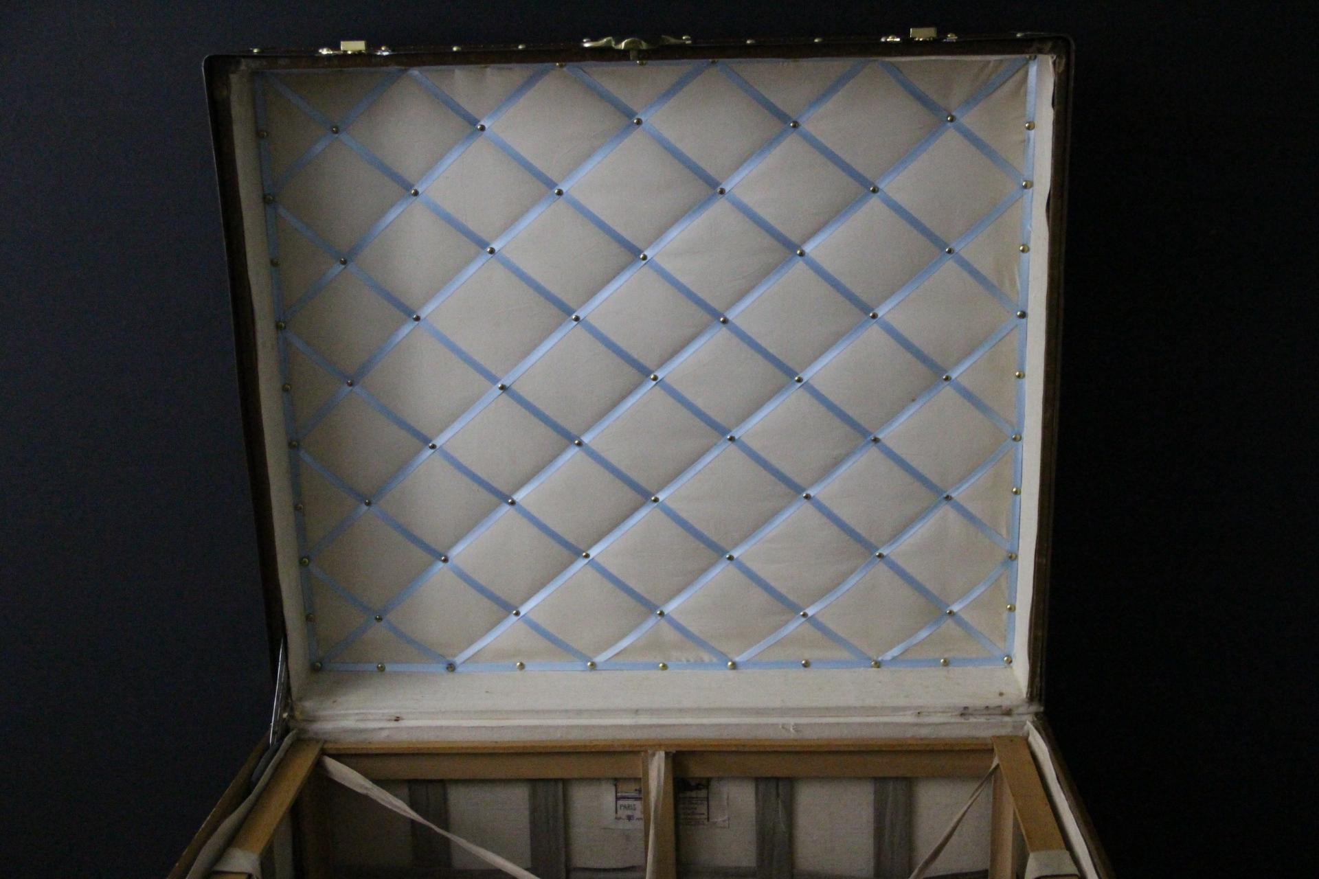 Baule Moynat degli anni '20, baule a vapore Moynat da 70 cm, baule per cappelli Moynat in vendita 9