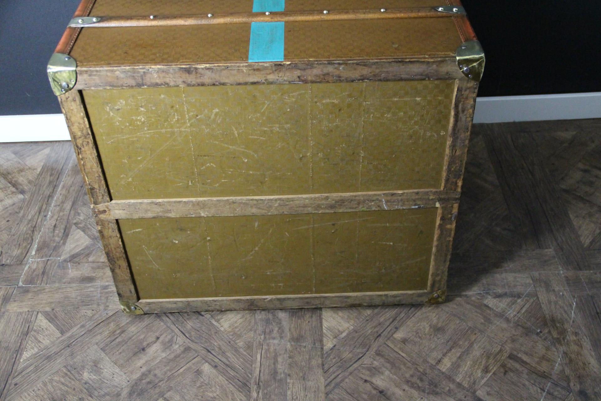 Baule Moynat degli anni '20, baule a vapore Moynat da 70 cm, baule per cappelli Moynat in vendita 12