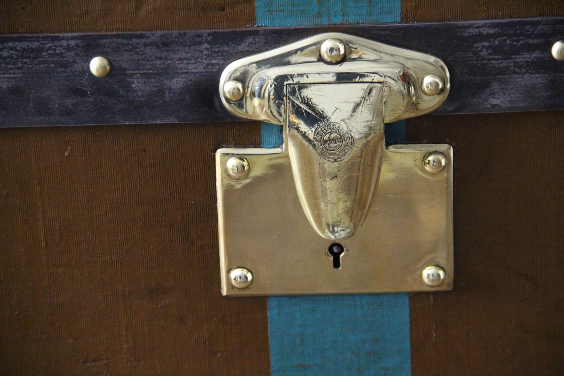 Baule Moynat degli anni '20, baule a vapore Moynat da 70 cm, baule per cappelli Moynat In condizioni buone in vendita a Saint-Ouen, FR