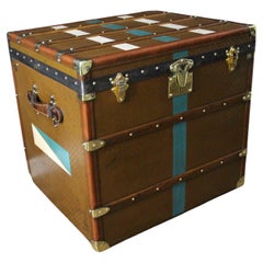 Baule Moynat degli anni '20, baule a vapore Moynat da 70 cm, baule per cappelli Moynat