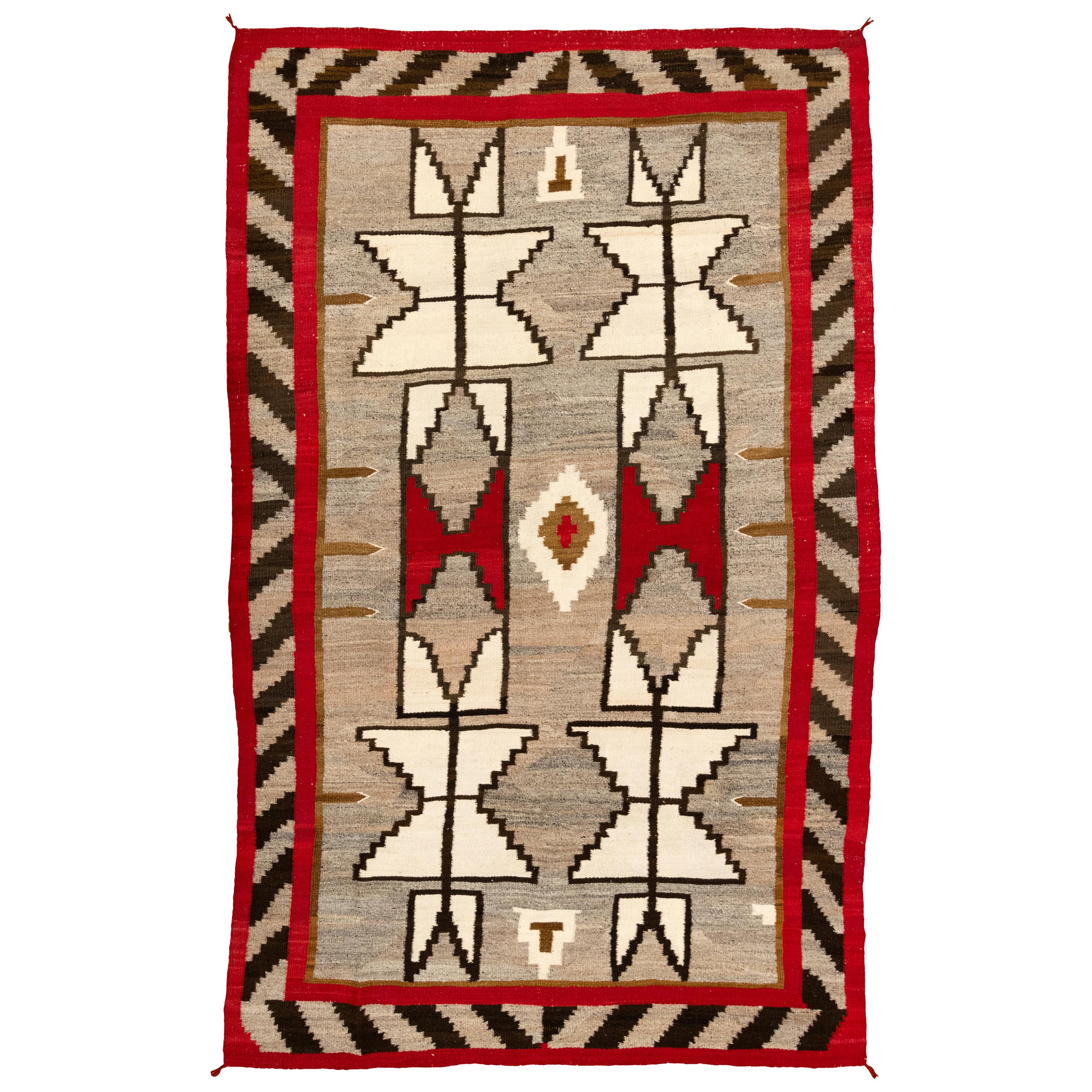 1920s Navajo Crystal/Floor Weaving For Sale