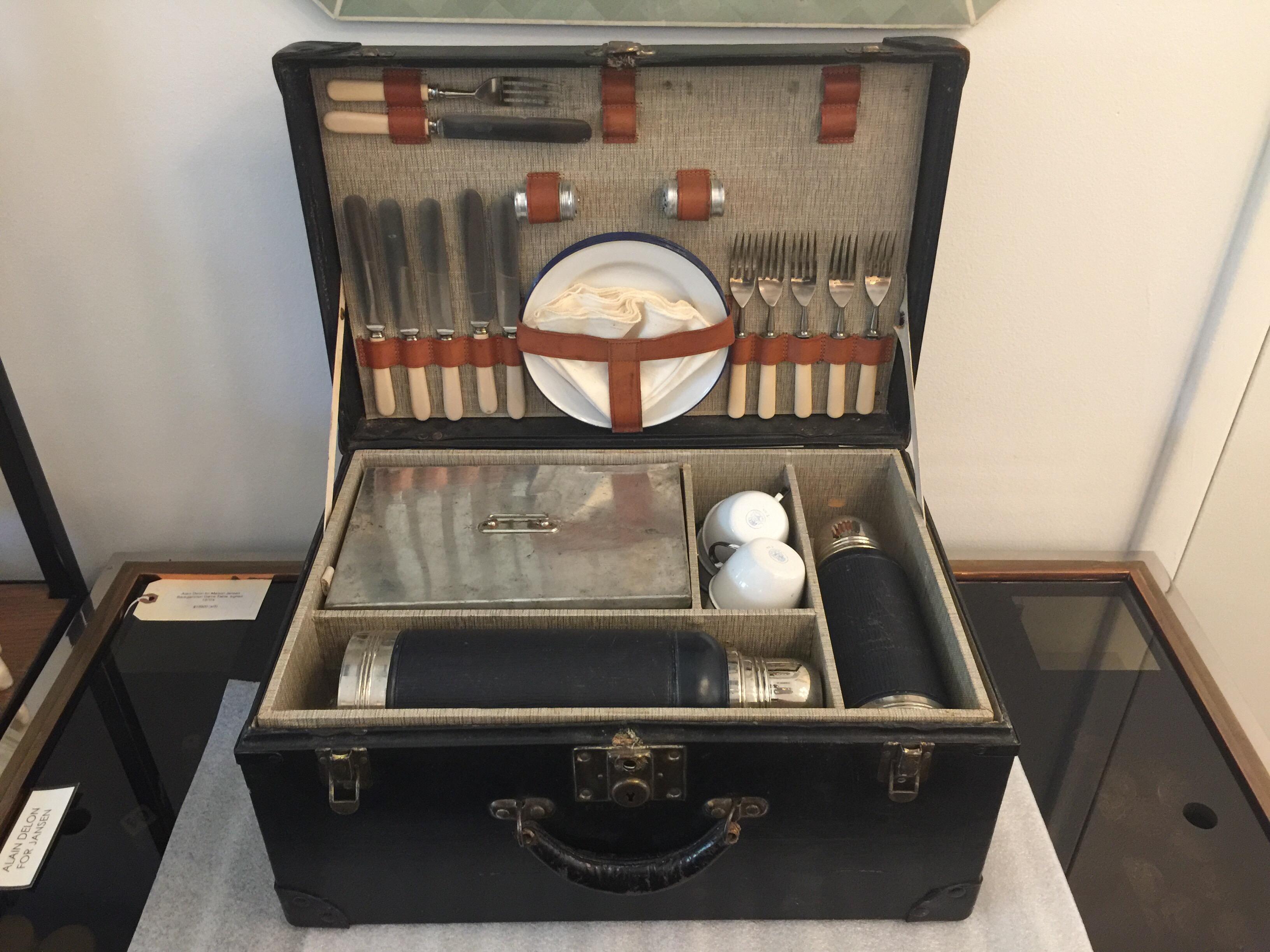 Enamel 1920s Novelty Picnic Set Trunk