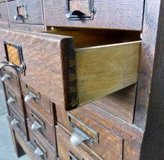 1920s Oak Apothecary Cabinet The Office Specialty Co. Newmarket Ontario