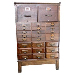 1920s Oak Apothecary Cabinet The Office Specialty Co. Newmarket Ontario