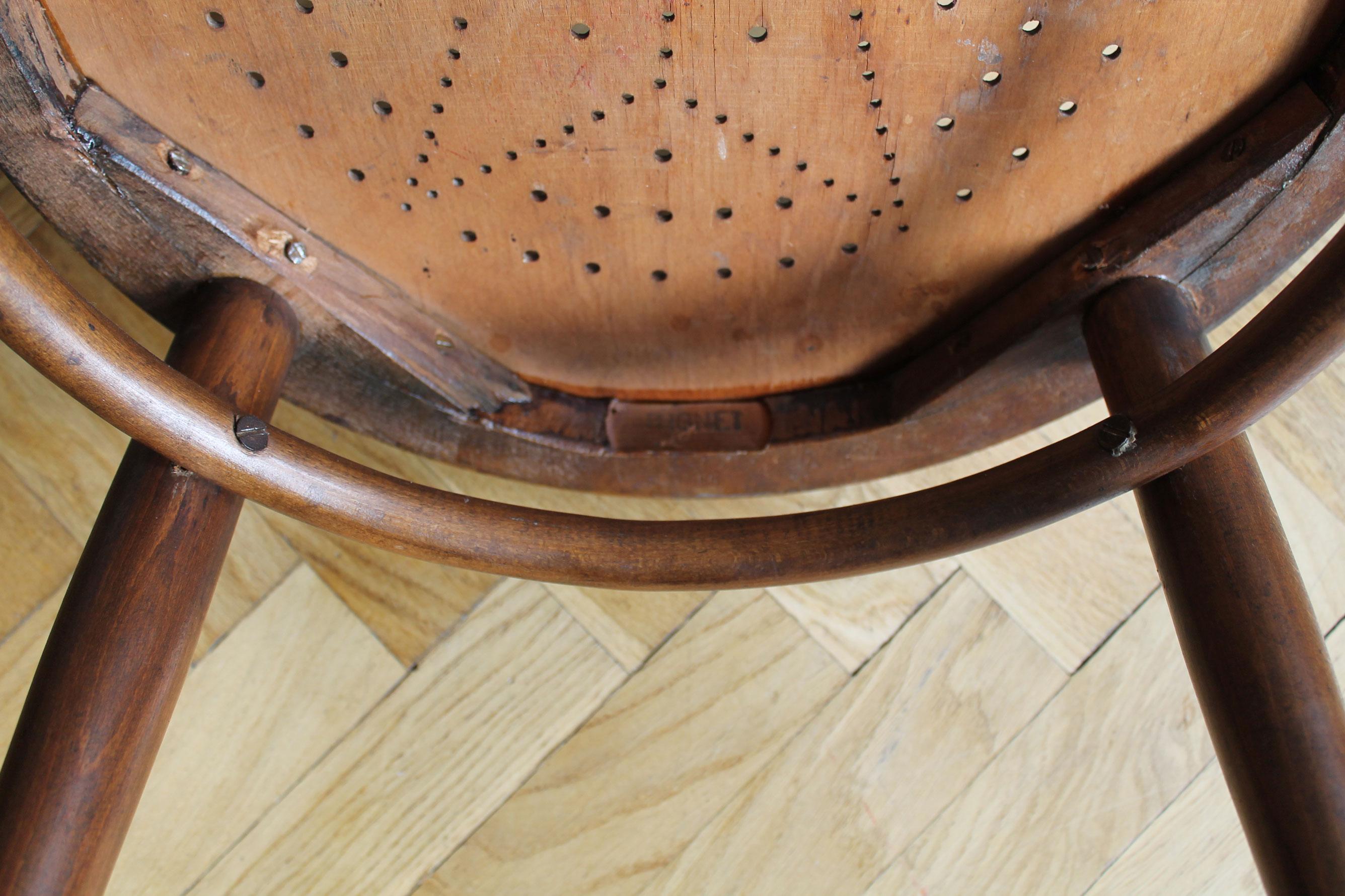 1920's Office chair Model No.3 by Gebrüder Thonet For Sale 2