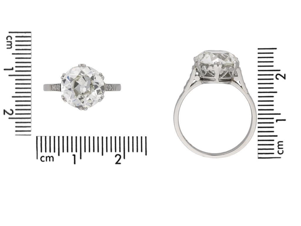 1920s cut diamond solitaire ring