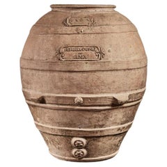 Italian Dated Olive Oil Jar with Lid